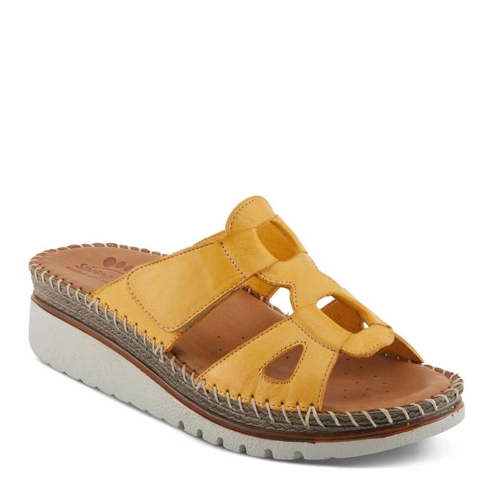 NEW SPRING STEP SHOES women's montera sandals in yellow